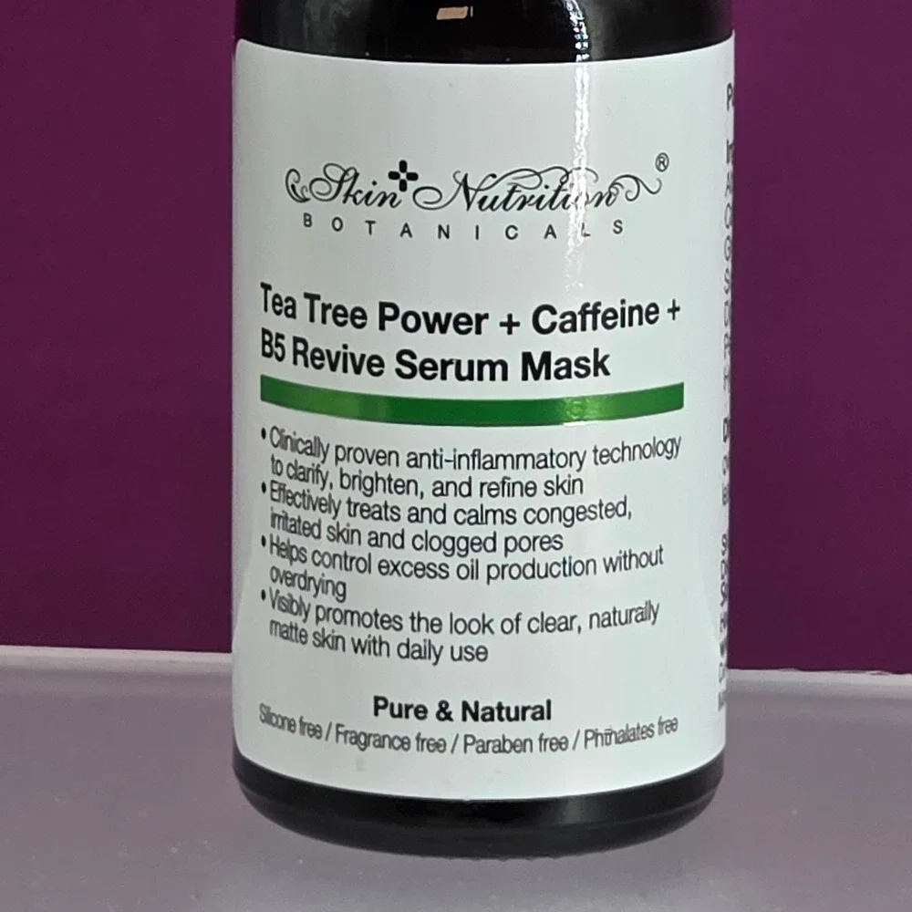 Skin Nutrition Botanicals Serum Mask Unisex‎ 1oz Tea Tree Caffeine B5 Revive New